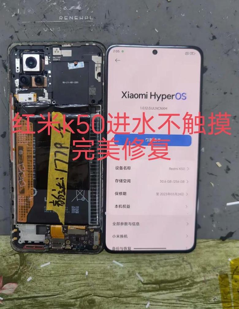 手机进水了开机有声音但屏幕不亮